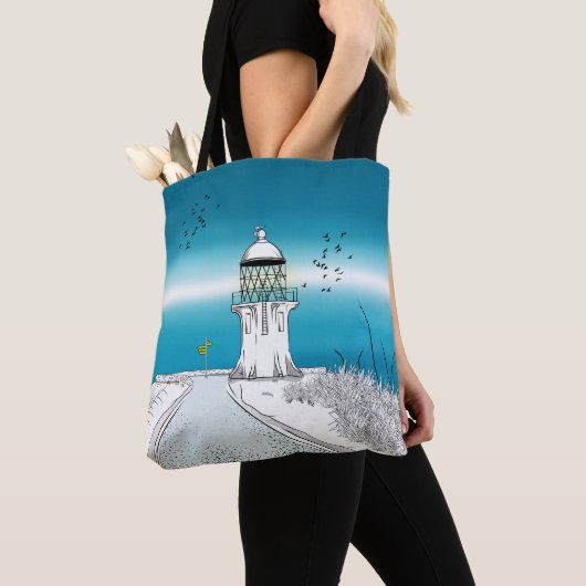 Cape Reinga Lighthouse NZ Tote Bag (Dichtbij)