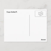 Cape Sable, Fl. Briefkaart (Achterkant)