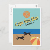 Cape San Blas, afbeelding Florida Briefkaart (Voorkant / Achterkant)