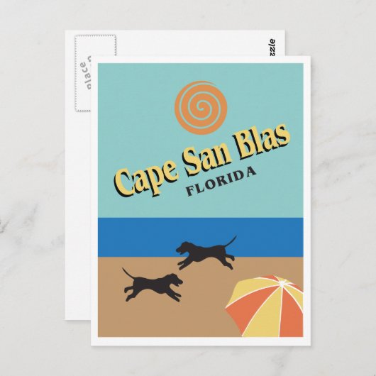 Cape San Blas, afbeelding Florida Briefkaart (Voorkant / Achterkant)