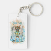 Cape San Blas Florida Beach Cat Sleutelhanger (achterkant)