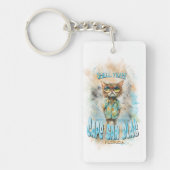 Cape San Blas Florida Beach Cat Sleutelhanger (Voorkant)