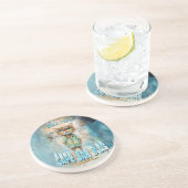 Cape San Blas Florida Beach Cat Zandsteen Onderzetter (Zijkant)