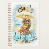Cape San Blas Florida Beach Lounging Cat Planner (Voorkant)