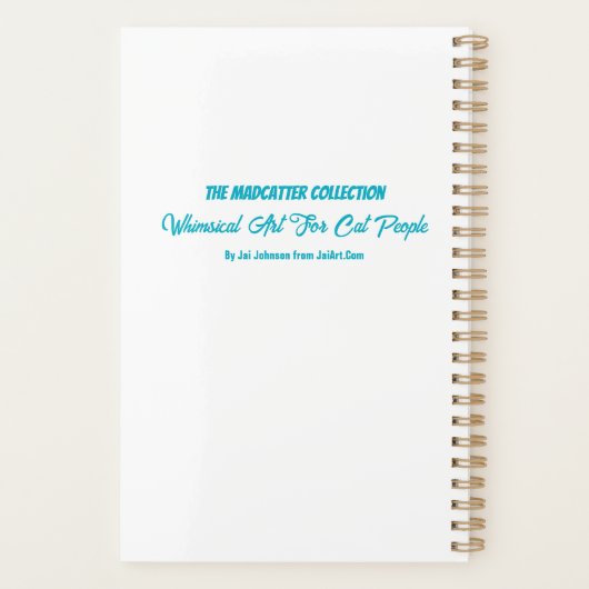 Cape San Blas Florida Beach Lounging Cat Planner (Achterkant)