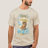 Cape San Blas Florida Beach Lounging Cat T-shirt (Voorkant)