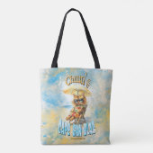 Cape San Blas Florida Beach Lounging Cat Tote Bag (Achterkant)