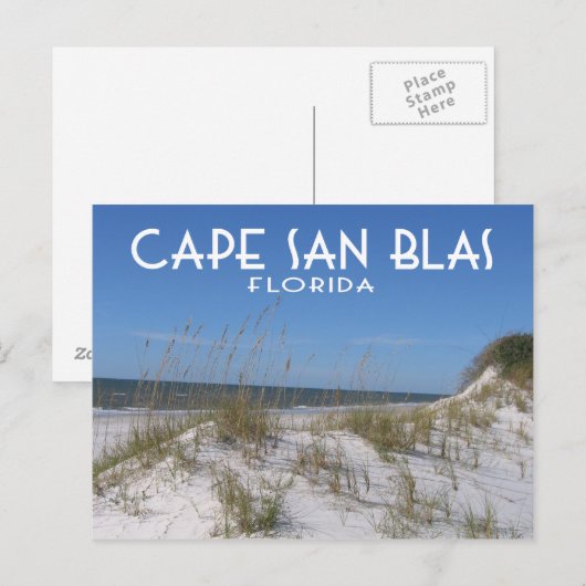 Cape San Blas Florida Briefkaart (Voorkant / Achterkant)