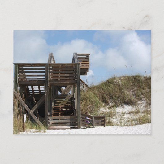 Cape San Blas Florida Dunewalk van strand side Briefkaart (Voorkant)