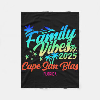 Cape San Blas Florida Familie Sfeer 2025 Vakantie  Fleece Deken