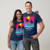 Cape San Blas Florida Retro T-shirt (Unisex)