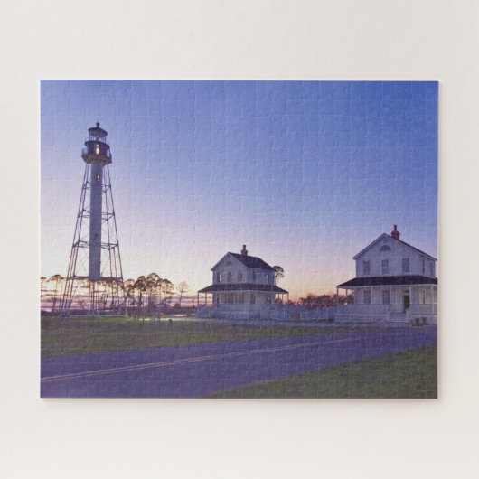 Cape San Blas Lighthouse, Port St. Joe, Florida Legpuzzel (Horizontaal)