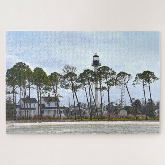 Cape San Blas Lighthouse, Port St. Joe, Florida Legpuzzel (Horizontaal)