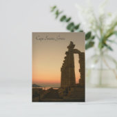 Cape Sounio, Griekenland - briefkaart (Staand voorkant)
