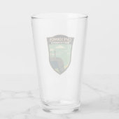 Cape Sounion Griekenland Reizen Kunst Vintage Glas (Achterkant)