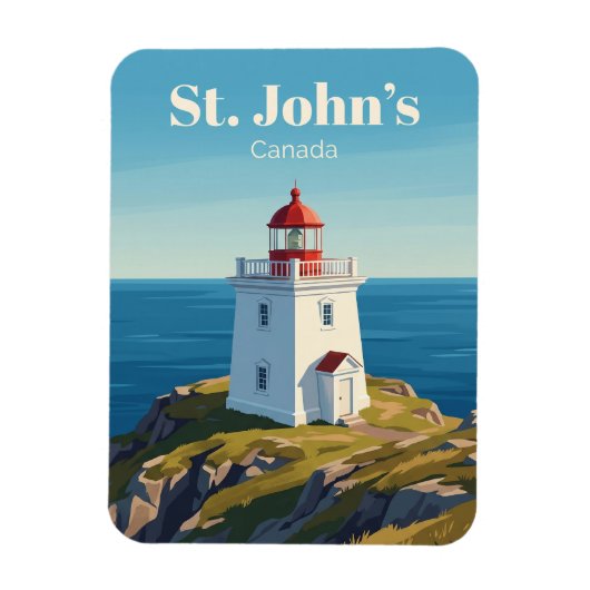 Cape Spear Lighthouse Canada Magneet (Verticaal)