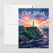 Cape Spear-vuurtoren Canada Briefkaart (Voorkant / Achterkant)