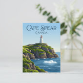 Cape Spear-vuurtoren Canada Briefkaart (Staand voorkant)