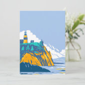 Cape Teleurstelling met vuurtoren Bedankkaart (Staand voorkant)