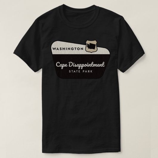 Cape Teleurstelling State Park Washington Welkom T-shirt (Design voorkant)