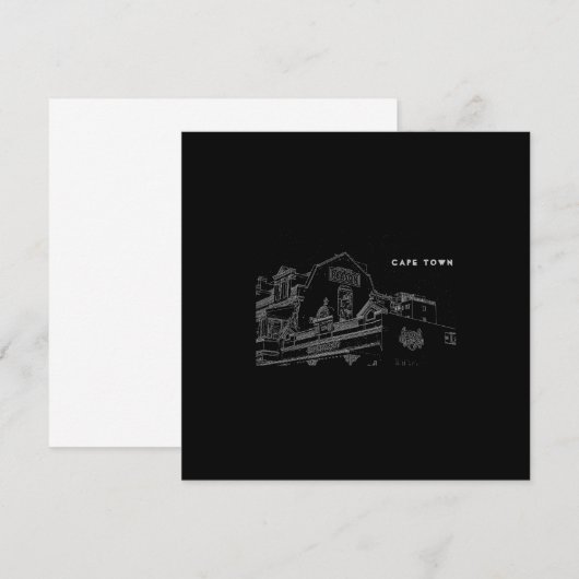 Cape Town Architecture Bakery Building Sketch (Voorkant / Achterkant)