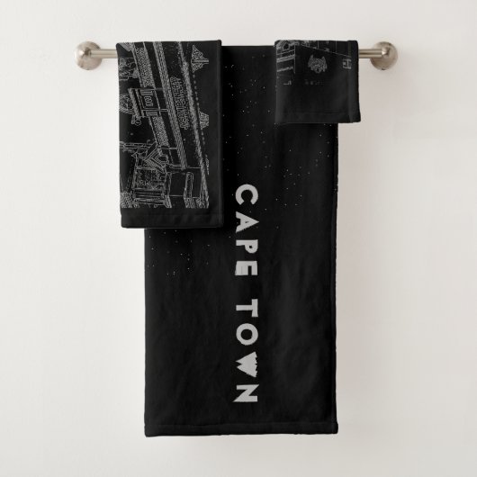 Cape Town Architecture Bakery Building Sketch Bad Handdoek (Insitu)