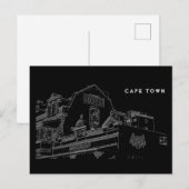 Cape Town Architecture Bakery Building Sketch Briefkaart (Voorkant / Achterkant)