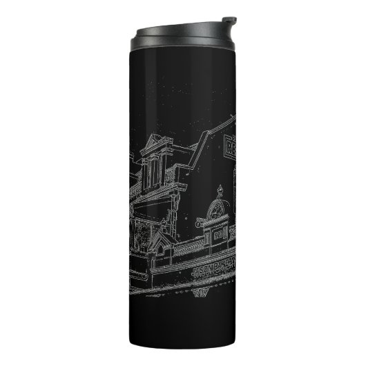 Cape Town Architecture Bakery Building Sketch Thermosbeker (Gedraaid links)