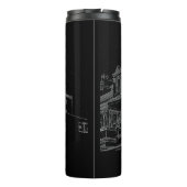 Cape Town Architecture Bakery Building Sketch Thermosbeker (Achterkant)