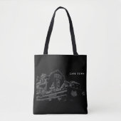 Cape Town Architecture Bakery Building Sketch Tote Bag (Voorkant)