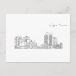 Cape Town Architecture Buildings Sketch Briefkaart