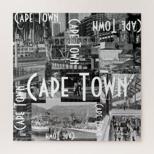 Cape Town Architecture Cityscape Monochrome Legpuzzel (Verticaal)