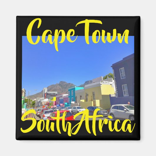Cape Town Bo Kaap City Uitzicht Magnet (Voorkant)