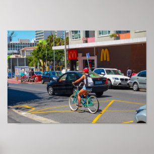 Cape Town Cityscape Architecture City South Africa Poster