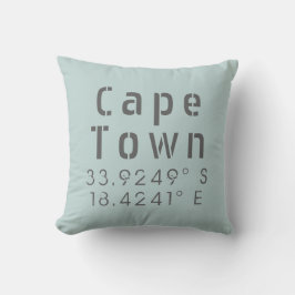 Cape Town Latitude Longitude Kussen