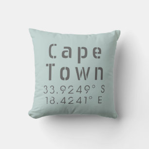 Cape Town Latitude Longitude Kussen