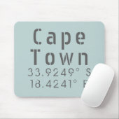 Cape Town Latitude Longitude Muismat (Met muis)