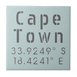 Cape Town Latitude Longitude Tegeltje