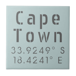 Cape Town Latitude Longitude Tegeltje
