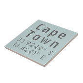Cape Town Latitude Longitude Tegeltje (Zijkant)