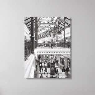 Cape Town Monochrome Canal Walk Lifestyle Canvas Afdruk