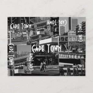 Cape Town Monochrome Cityscape Architecture Briefkaart
