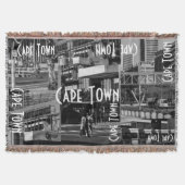 Cape Town Monochrome Cityscape Architecture Deken (Voorkant)