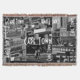 Cape Town Monochrome Cityscape Architecture Deken