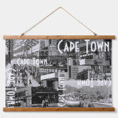 Cape Town Monochrome Cityscape Architecture Hangend Wandkleed (Voorkant)