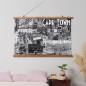 Cape Town Monochrome Cityscape Architecture Hangend Wandkleed (Slaapkamer)