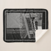 Cape Town Monochrome Cityscape Architecture Sherpa Deken (Voorkant (horizontaal))