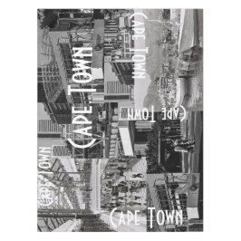 Cape Town Monochrome Cityscape Architecture Tafelkleed