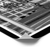 Cape Town Monochrome Cityscape Lifestyle Poster (Hoek)