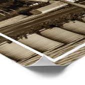 Cape Town Monochrome Cityscape Lifestyle Poster (Hoek)